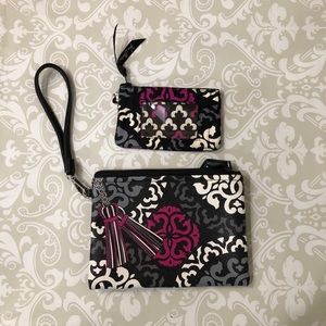 Wristlet and ID change purse